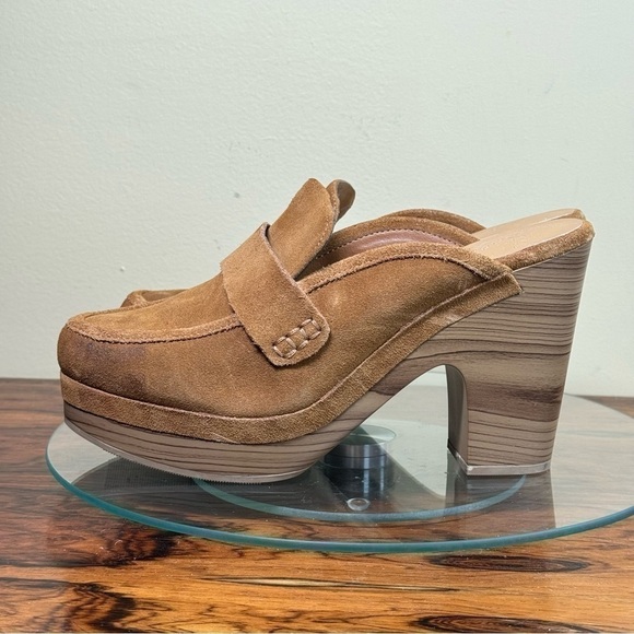 Splendid Vina Suede Platform Clog in Toffee NWOT - Picture 3 of 15